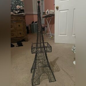 Black Eiffel Tower Wire Sculpture 28 1/2” tall